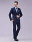 cheap Suits-Men&#039;s Suits Slim Notch Slim Fit Single Breasted Two-buttons Solid Colored Polyester