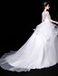 זול שמלות כלה-שמלות חתונה נשף עם תכשיטים חצי שרוול שובל קורט תחרה שמלות כלה עם חרוזים אפליקציות קיץ 2023 מסיבת חתונה, בגדי נשים