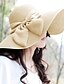 זול כובעים לנשים-צעיף ראש אחיד יום יומי בגדי ריקוד נשים / כובע עם שוליים רחבים / כובע קש / בייז&#039; / לבן / צהוב