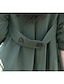 cheap Women&#039;s Coats &amp; Trench Coats-Women&#039;s plus size Girls Trench Coat Cotton Blends