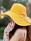 cheap Women&#039;s Hats-Women&#039;s Casual Head Scarf - Solid Colored / Floppy Hat / Straw Hat / Beige / White / Yellow