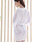 voordelige Pyjama&#039;s &amp; Loungekleding-Dames Sexy Ochtendjas Ultrasexy Kostuum Nachtkleding Effen Wit / Zwart / Paars S M L