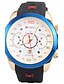 cheap Fashion Watches-Man‘s Quartz Wrist Watch Round Dial Fashion Silicone Strap With Calendar (Assorted Colors) Cool Watch Unique Watch