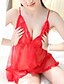 זול גופים סקסיים-בגדי ריקוד נשים רשת סופר סקסי טדי Nightwear אחיד שחור / סגול / אדום S M L