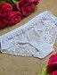 cheap Panties-Women&#039;s Ultra Sexy Nightwear - Lace Cotton Solid Colored White / Black / Red One-Size