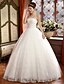 cheap Wedding Dresses-Ball Gown Strapless Floor Length Lace / Satin / Tulle Made-To-Measure Wedding Dresses with by