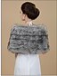 cheap Women&#039;s Coats &amp; Trench Coats-Women&#039;s Spring Winter Cloak / Capes Going out Fashion Solid Colored Faux Fur Gray One-Size