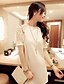 cheap Women&#039;s Dresses-Y.L.C  Women&#039;s Casual Round Short Sleeve Dresses (Cotton Blend)