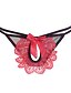 cheap Panties-Women&#039;s Lace Cut Out Erotic Ultra Sexy Nightwear - Lace Cotton Patchwork Dark Pink / Black / Red One-Size