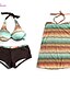 cheap Women&#039;s Swimwear &amp; Bikinis-Women&#039;s Halter Cover-Ups , Floral/Bandage/Cross Wireless/Padless Bra Polyester/Spandex Multi-color