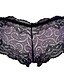 abordables Culottes-Femme Ultra Sexy Vêtement de nuit - Coton Mosaïque Rose foncé / Noir / Violet Taille unique
