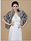 cheap Women&#039;s Coats &amp; Trench Coats-Women&#039;s Spring Winter Cloak / Capes Going out Fashion Solid Colored Faux Fur Gray One-Size