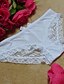 cheap Panties-Women&#039;s Cut Out Lace Super Sexy Brief High Waist White Black Red One-Size
