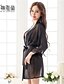 cheap Sexy Lingerie-Women&#039;s Satin &amp; Silk Nightwear Black One-Size