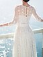 olcso Egész alakos ruhák-Női Swing ruha Fehér Háromnegyedes Egyszínű Csipke Nyár Ízléses Alkalmi Fehér S M L XL / Maxi