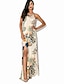 cheap Women&#039;s Dresses-Women&#039;s Swing Dress Sleeveless Floral Print Summer Boho White S M L XL XXL
