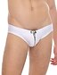 cheap Men&#039;s Briefs Underwear-Men&#039;s Solid Colored White Black Red M L XL