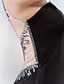 olcso Estélyi ruhák-Sellő fazon Gyönyörű fekete Black Tie gálaest Ruha Illúziós nyakpánt Ujjatlan Seprő uszály Farmer val vel Gyöngydíszítés 2020