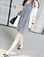 cheap Outlets-Women&#039;s Classic &amp; Timeless Cotton Loose Dress - Check Vintage Style Mini