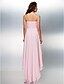 cheap Special Occasion Dresses-A-Line Elegant Dress Prom Formal Evening Asymmetrical Sleeveless Spaghetti Strap Georgette with Ruched Beading 2023