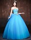 cheap Evening Dresses-Ball Gown Dress Formal Evening Floor Length Sweetheart Satin with Bow(s) Crystals Ruffles 2024