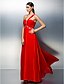 cheap Prom Dresses-A-Line One Shoulder Floor Length Tulle Prom / Formal Evening Dress with Beading / Crystals / Ruched by TS Couture®