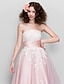 cheap Prom Dresses-Ball Gown 1950s Dress Wedding Guest Prom Ankle Length Sleeveless Strapless Tulle with Appliques 2023