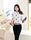 cheap Women&#039;s Blouses &amp; Shirts-Women&#039;s Floral Batwing Sleeve Shirt Simple Formal Plus Size Shirt Collar White