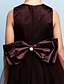 preiswerte Kleider für die Blumenmädchen-Prinzessin Tee-Länge Blumenmädchenkleid Süßes Ballkleid Tüll mit Schleife(n) Übergröße Elegant Fit 3-16 Jahre