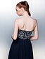 voordelige Avondjurken-A-lijn Strapless Tot de grond Chiffon Glitter &amp; Sprankel Formele avonden Jurk met Kralen / Pailletten door TS Couture®