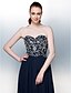 cheap Evening Dresses-A-Line Strapless Floor Length Chiffon Sparkle &amp; Shine Formal Evening Dress with Beading / Sequin by TS Couture®