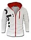 cheap Men&#039;s Hoodies &amp; Sweatshirts-Men&#039;s Plus Size Sports Daily Casual Active Hoodie Jacket Letter Cotton Polyester Long Sleeve Spring Fall Winter