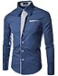 cheap Men&#039;s Dress Shirts-Men&#039;s Shirt Dress Shirt Solid Colored Classic Collar Wine White Black Gray Navy Blue Long Sleeve Plus Size Daily Tops / Spring / Fall