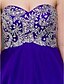 cheap Cocktail Dresses-A-Line Sparkle &amp; Shine Dress Homecoming Prom Short / Mini Sleeveless Sweetheart Chiffon with Beading 2024