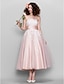 cheap Prom Dresses-Ball Gown 1950s Dress Wedding Guest Prom Ankle Length Sleeveless Strapless Tulle with Appliques 2023