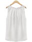 cheap Women&#039;s Blouses &amp; Shirts-Women&#039;s Solid Colored Ruched Tank Top Daily White / Black