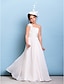 cheap Junior Bridesmaid Dresses-A-Line Floor Length Junior Bridesmaid Dress Chiffon Sleeveless One Shoulder with Sash / Ribbon 2022 / Natural