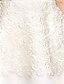 abordables Robes demoiselles d&#039;honneur-Trapèze Mi-long Robe de Demoiselle d&#039;Honneur Fille Soirée Cocktail Jolie robe de bal Dentelle avec Dentelle Grande Taille Mini Moi Ajustement 3-16 ans