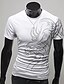 Χαμηλού Κόστους Ανδρικά Μπλουζάκια &amp; Φανελάκια-Ανδρικά Μεγάλα Μεγέθη T-shirt Καθημερινά / Αθλητικά / Επίσημο Μπόχο - Βαμβάκι / Πολυεστέρας Λεπτό Στάμπα / Κοντομάνικο / Δουλειά