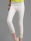 abordables Pantalons Femme-Femme Micro-élastique Skinny Jeans Pantalon Eté Couleur Pleine