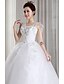 levne Svatební šaty-Svatební šaty Plesové šaty Do V Bez rukávů Na zem Tyl Svatební šaty S Korálky Aplikace Léto 2023 Svatební párty, dámské oblečení