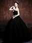 cheap Evening Dresses-Ball Gown Sweetheart Neckline Floor Length Polyester / Lace / Satin Lace Up Formal Evening Dress with Crystals by LAN TING Express