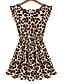 cheap Women&#039;s Dresses-Women&#039;s Sleeveless Leopard Daily Screen Color S M L XL