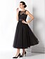 זול שמלות נשף-גזרת A וינטאג&#039; שמלה אורחת חתונה מסיבת קוקטייל באורך הקרסול ללא שרוולים אשליה טול עם דוגמא \ הדפס 2024