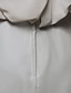 abordables Robes de bal de promo-Robe trapèze élégante pour bal de promo, longueur au sol, sans manches, col bijou, mousseline avec perles froncées, soirée formelle