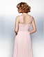 זול שמלות נשף-גזרת A אשליה עד הריצפה שיפון גב פתוח נשף רקודים שמלה עם חרוזים / אפליקציות / אסוף על ידי TS Couture®