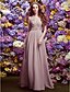 cheap Bridesmaid Dresses-Sheath / Column Bridesmaid Dress Halter Neck Sleeveless Beautiful Back Floor Length Chiffon with Criss Cross 2022