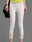 abordables Pantalons Femme-Femme Micro-élastique Skinny Jeans Pantalon Eté Couleur Pleine