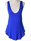 voordelige Truien-Dames Grote maten Singlet Effen Tops Basis-top Oranje Groen Marine Blauw