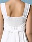 cheap Women&#039;s Dresses-Beach Casual Maxi Swing Dress - Solid Colored Ruffle / Ruched Strap Summer Cotton White